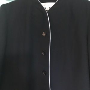 Navy blue 3/4 jacket skirt suit